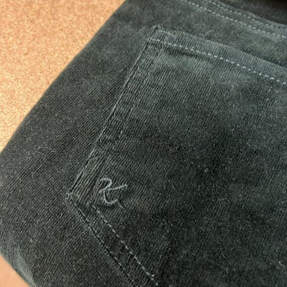 Kut from the Kloth green corduroy, low rise, skinny pants C24 - Picture 4 of 7